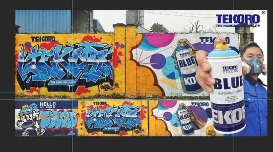 Artist-Grade Water-Based Low Odor Acrylic Graffiti Spray Paint for Versatile Substrates