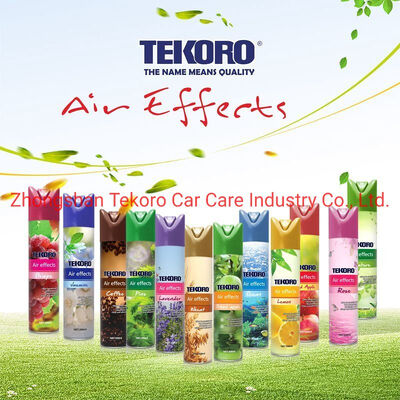 Tekoro Air Freshener Aerosol Spray với hương thơm tự nhiên cho sử dụng đa mục đích và được chứng nhận CE, RoHS, SGS, GMP