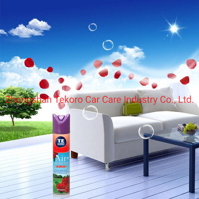 Tekoro Air Freshener Aerosol Spray với hương thơm tự nhiên cho sử dụng đa mục đích và được chứng nhận CE, RoHS, SGS, GMP